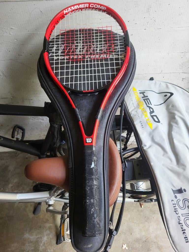 Wilson Hammer Comp Tennisracket met hoes, Ophalen of Verzenden, Gebruikt, Racket, Wilson