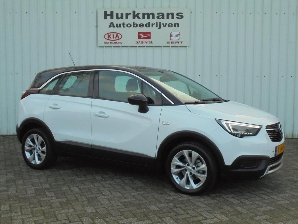 Opel Crossland X 1.2 TURBO 110PK AUTOMAAT HOGE INSTAP, Auto's, Opel, 840 kg, Leder en Stof, Wit, Bedrijf