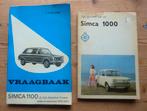 Simca 1000 Zelf Sleutelen - Simca 1100 Vraagbaak, Ophalen of Verzenden