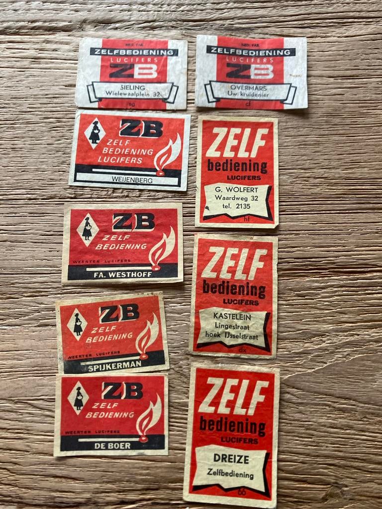 Lucifer etiketten Zelf Bediening, Ophalen of Verzenden, Gebruikt, Overige typen