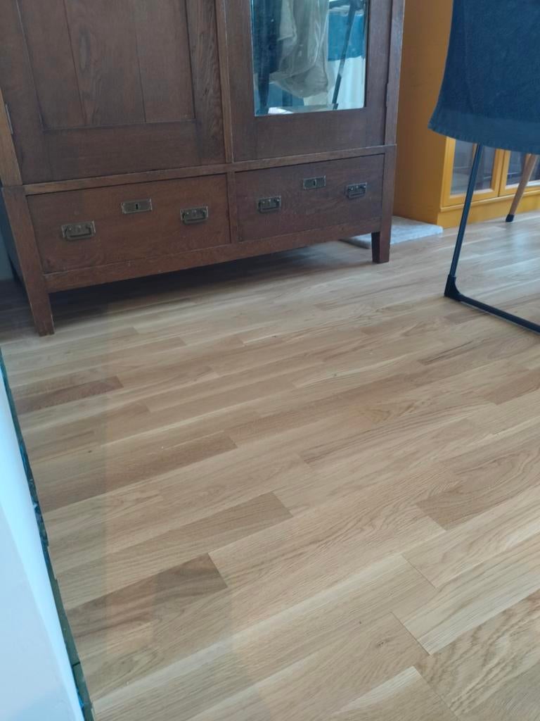 Eiken visgraat vloer - 50 m², Nieuw, Minder dan 50 cm, 10 m² of meer, Hout