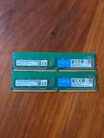 2x DDR4 8Gb 2133MZ (16gb), Computers en Software, RAM geheugen, Ophalen, DDR4, Zo goed als nieuw, Desktop