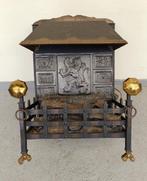 Antieke messing elektrische kachel, Ophalen of Verzenden, Koper