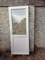 Witte kunstof buitendeur zonder kozijn, Kunststof, 80 tot 100 cm, Ophalen of Verzenden, 200 tot 215 cm