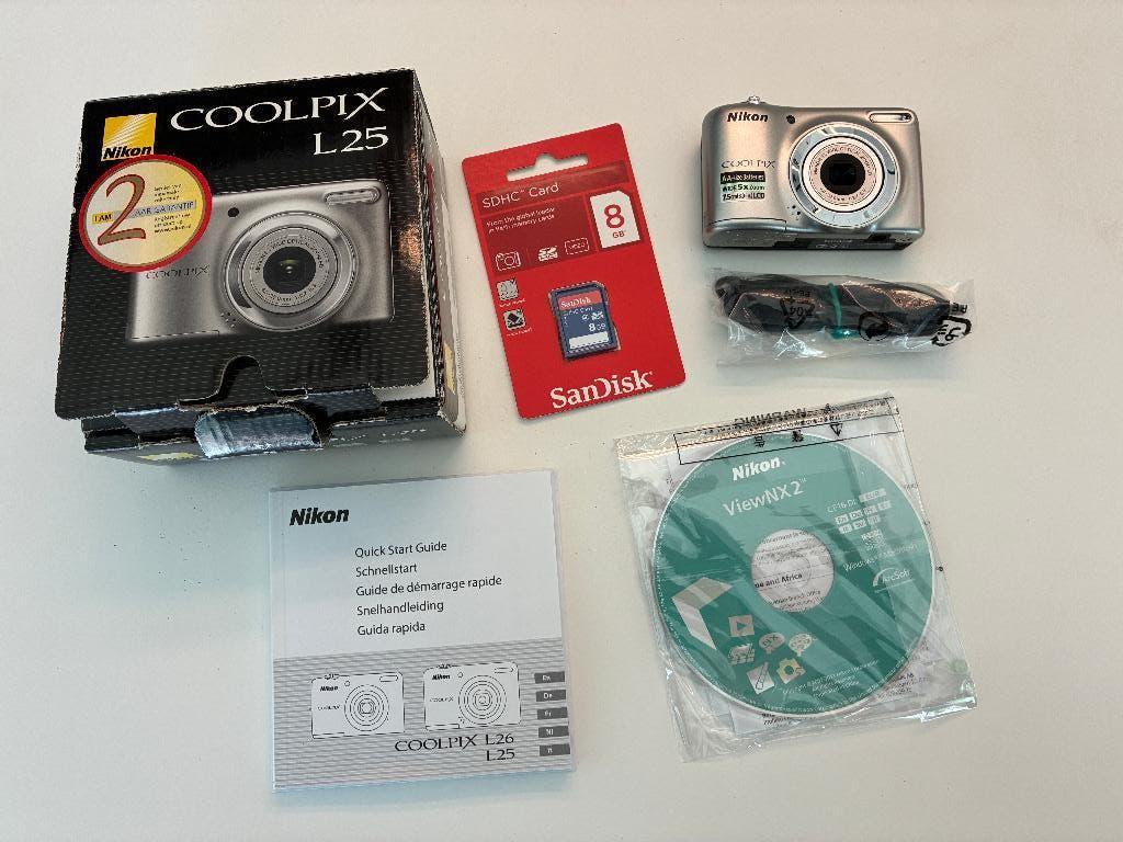 Nikon COOLPIX L25, Audio, Tv en Foto, Fotocamera's Digitaal, Compact, 10 Megapixel, Ophalen of Verzenden, Zo goed als nieuw