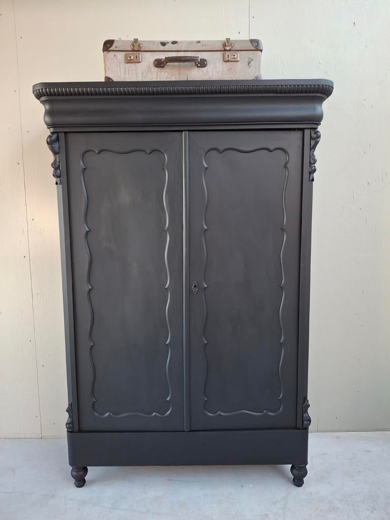 Prachtige antieke stoere biedermeier kast  linnenkast, Antiek en Kunst, Antiek | Meubels | Kasten, Ophalen of Verzenden