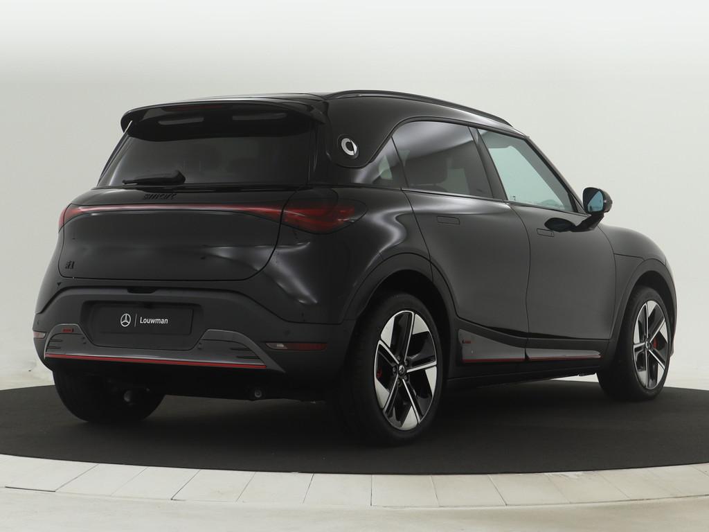 Smart #1 BRABUS 66 kWh | VAN €47.520 NAAR € 40.810 | Ele, Auto's, Smart, Automaat, 430 pk, Zwart, Zwart