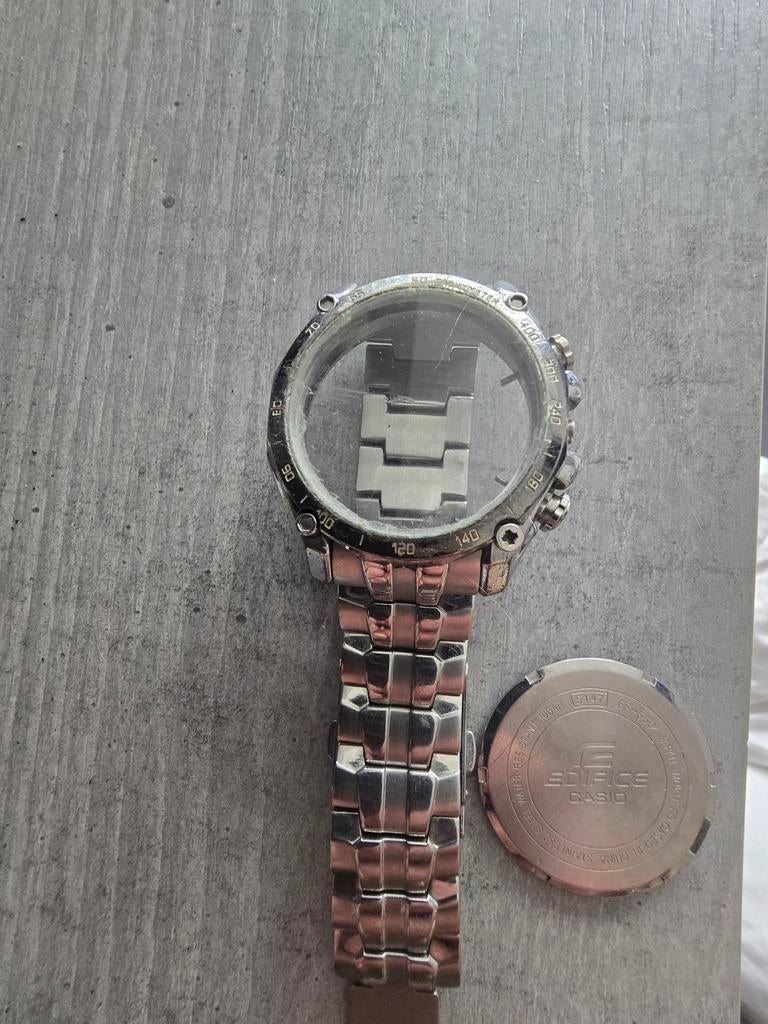 Casio Edifice behuizing EF-552 – compleet met band, glas en, Ophalen of Verzenden, Gebruikt