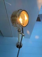 Zoeklicht, scheepslamp, schijnwerper jaren 20, Ophalen, Gebruikt, Motorboot, Gebruiksvoorwerp