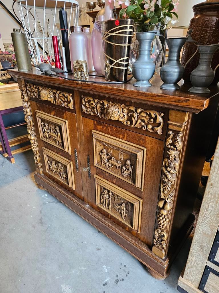 Vintage dressoir, Ophalen, Gebruikt, 100 tot 150 cm, .