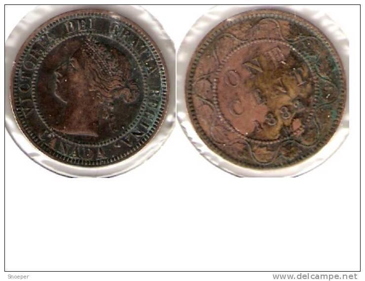 *canada 1 cent 1882 km 7 xf+ !!, Verzenden, Noord-Amerika, Losse munt