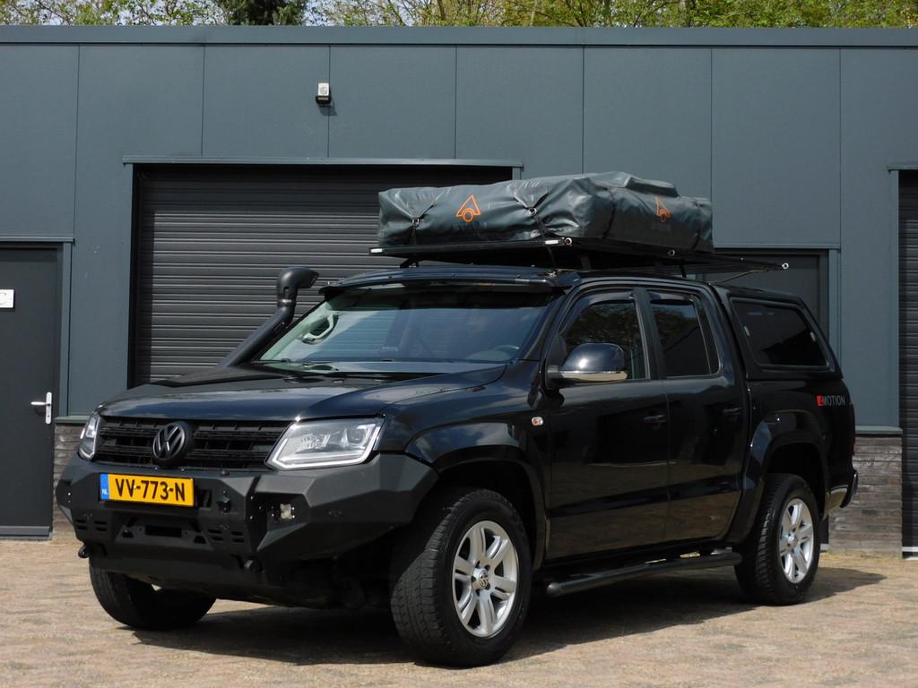 Volkswagen Amarok 2.0 TDI 4Motion Plus Easyline DAKTENT! DOU, Auto's, Automaat, Euro 5, Stof, Gebruikt
