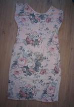 Roze Jurk met Rozenprint (L), Maat 42/44 (L), Ophalen of Verzenden, Knielengte, Roze