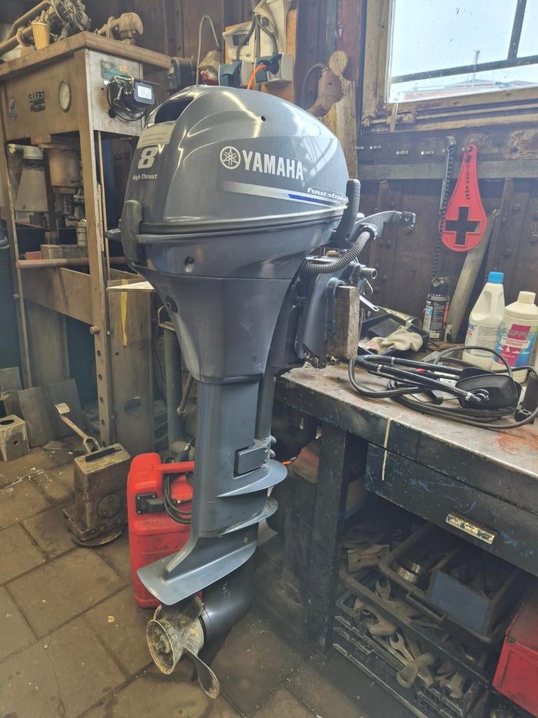Yamaha 8pk 4-takt 2015 High Trust, extra langstaart, Watersport en Boten, Ophalen, Gebruikt, Benzine, 5 tot 10 pk