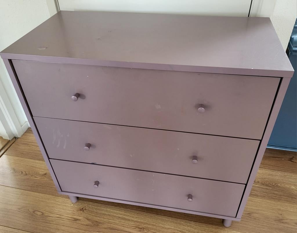 Gratis op te halen: ladekastje, Huis en Inrichting, Kasten | Ladekasten, Ophalen, Gebruikt, 50 tot 100 cm, 3 of 4 laden