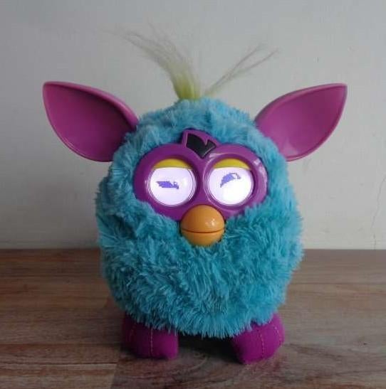Furby Boom merk Hasbro 2012 kleur aqua blauw met paars, Overige merken, Overige karakters, Overige typen, Blauw