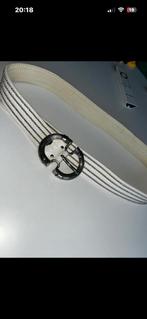 Nanni riem wit leer 105, Tailleriem, Ophalen of Verzenden, Zo goed als nieuw, 3 tot 5 cm