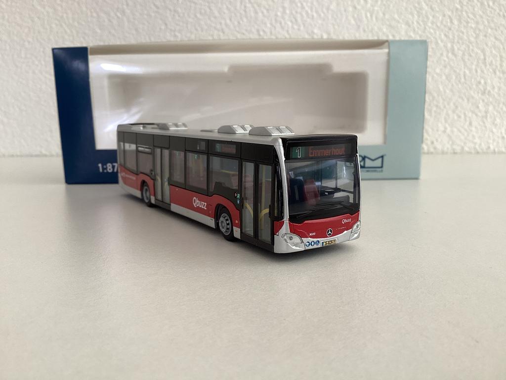Mercedes Citaro Qbuzz GD (lijn 1 Emmerhout) 1:87 Rietze, Hobby en Vrije tijd, Ophalen of Verzenden, Nieuw, Bus of Vrachtwagen