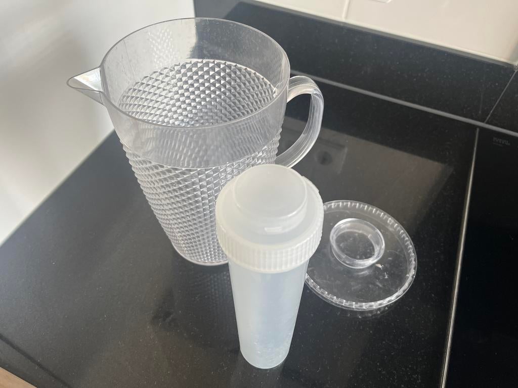 Schenkkan met ijs-compartiment, Huis en Inrichting, Keuken | Servies, Ophalen, Zo goed als nieuw, Overige materialen, Overige stijlen