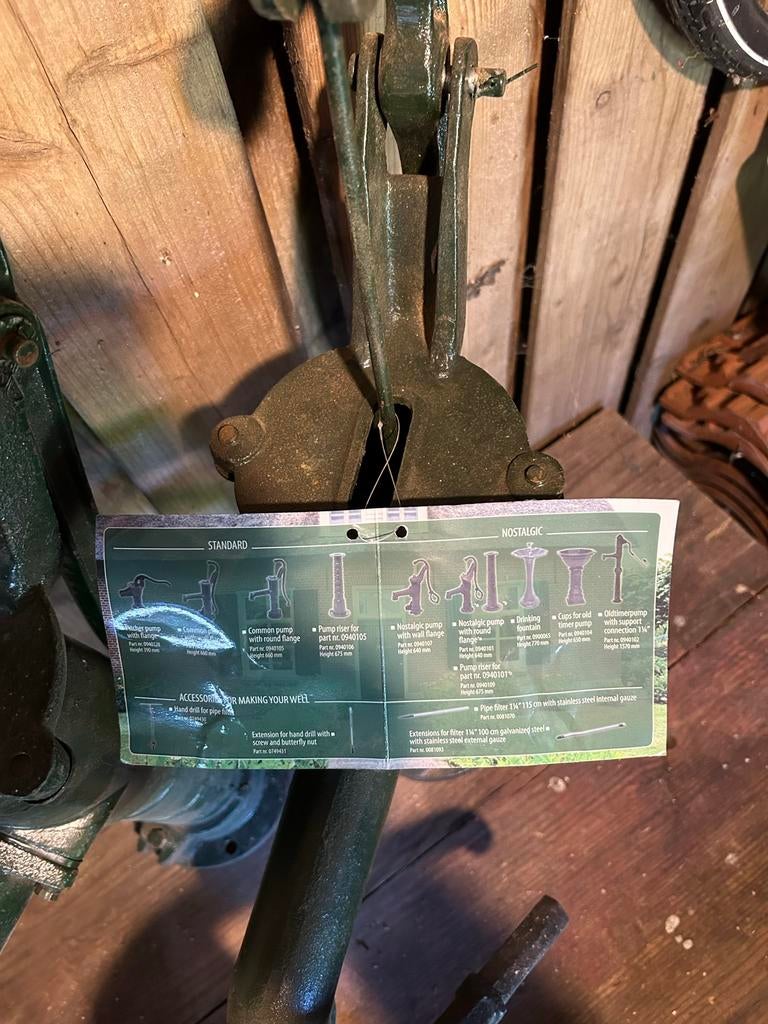 3 Nostalgische handwaterpompen- Groen zwart gietijzer, Tuin en Terras, Ophalen of Verzenden, Nieuw, Handmatig, Bronpomp