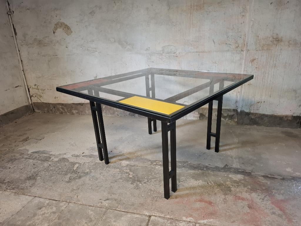 vintage eettafel  pastoe 80's design, Huis en Inrichting, Tafels | Eettafels, Ophalen, Vierkant, Zo goed als nieuw, Vijf personen of meer