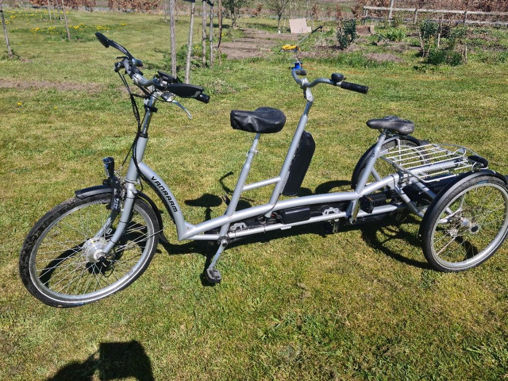 Tandem electrisch, Fietsen en Brommers, Fietsen | Tandems, Ophalen, Minder dan 10 versnellingen, Gebruikt, Vering