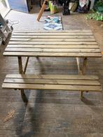 Stevige houten kinderpicknicktafel, Gebruikt, Rechthoekig, Hout, Ophalen