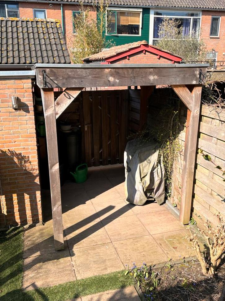 Flexwood overkapping Douglas plat dak, Tuin en Terras, Overkappingen, Gebruikt, Overige typen, Ophalen