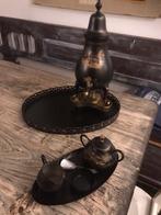 Koffie set tin kraantjeskan kraankan prachtige details, Ophalen of Verzenden