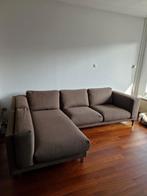 Bank nockeby ikea met chaise longue, Ophalen, Gebruikt, Stof