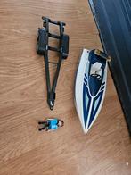 Playmobil politieboot met trailer en agent, Ophalen of Verzenden, Gebruikt, Complete set