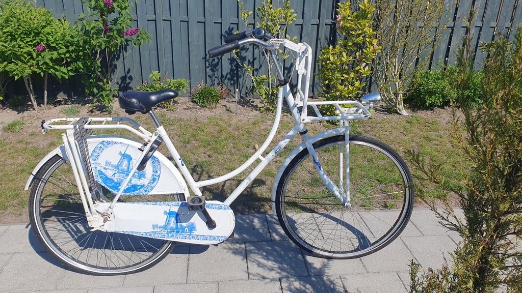 Originele "Delftsblauwe" opoe fiets, Ophalen, Gebruikt
