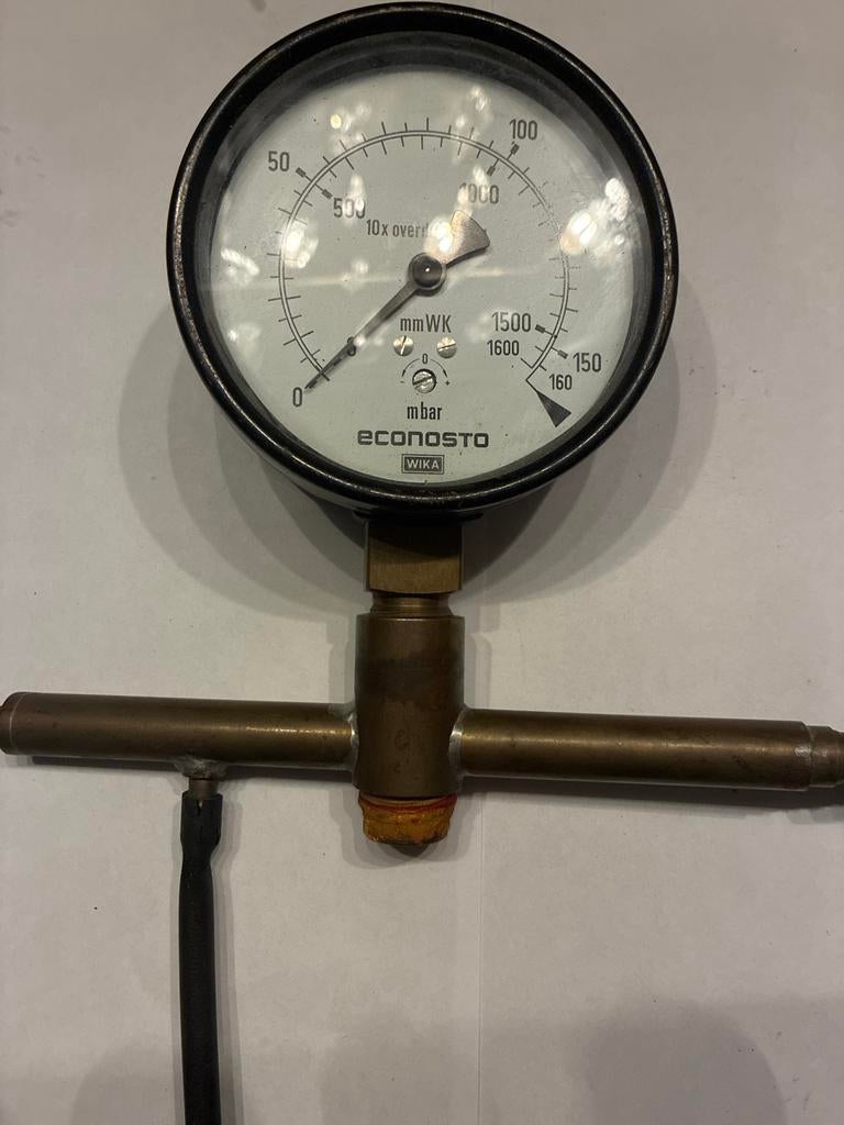 WIKA ECONOSTO Manometer 10 cm doorsnede, Ophalen of Verzenden