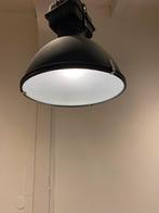 4 Industriële hanglampen, zwart metaal, Ophalen, Gebruikt, Metaal, 50 tot 75 cm