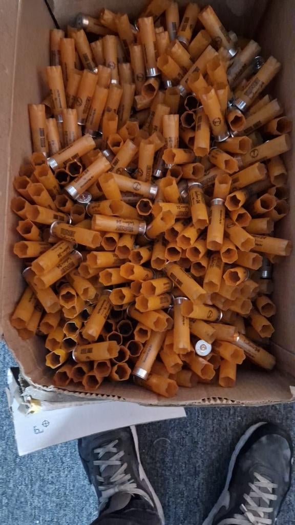 lege jacht hulzen, Verzamelen, Militaria | Algemeen, Ophalen of Verzenden, Overige soorten, Nederland, Hulzen of Bodemvondsten