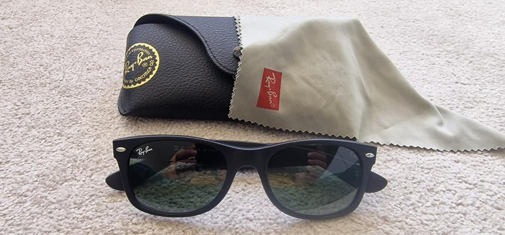 Ray Ban zonnebril RB2132 NEW WAYFARER Zwart/Groen, Ophalen of Verzenden