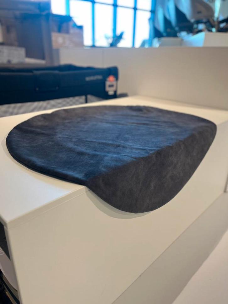 Kidsmill Velours Boxmatras Hoes Rond Graphite 90 cm, Kinderen en Baby's, Boxen, Zo goed als nieuw, Rond, Ophalen of Verzenden