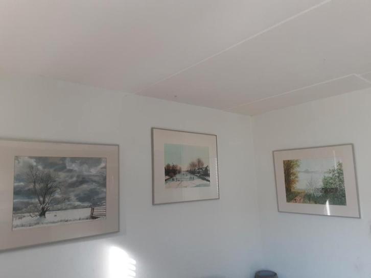 3x Aquarel Dick Boonstra 1932 -2020, Antiek en Kunst, Kunst | Overige Kunst, Ophalen