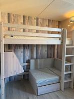 Flexa hoogslaper met bureau en slaapbankje, Ophalen, Gebruikt, Hoogslaper