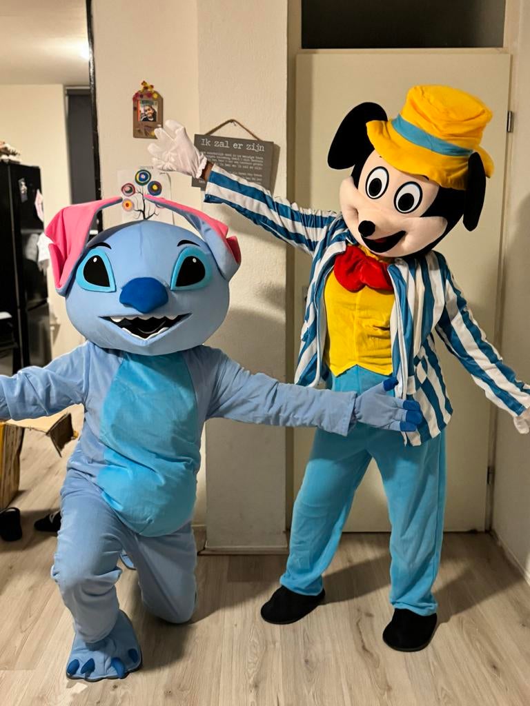 Stitch mascotte kostuum, Ophalen, Gebruikt, Pak of Jurk