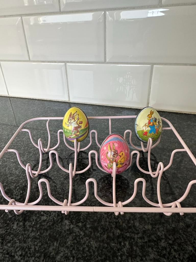 Ijzeren eierrekje voor paaseieren of decoratie, Ophalen of Verzenden