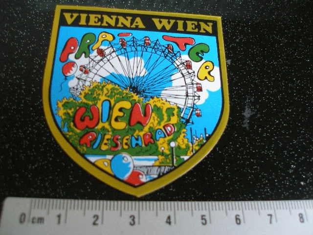 folie sticker vienna wien riesenrad reuzenrad kermis, Verzamelen, Verzenden, Zo goed als nieuw, Overige typen