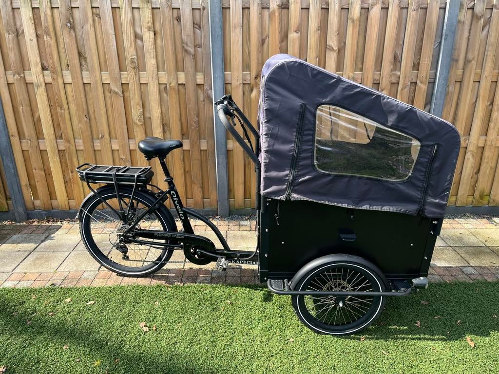 Elektrische bakfiets qivelo cargo v2.0 e-bike special gypsy., Fietsen en Brommers, Fietsen | Bakfietsen, Ophalen, Zo goed als nieuw