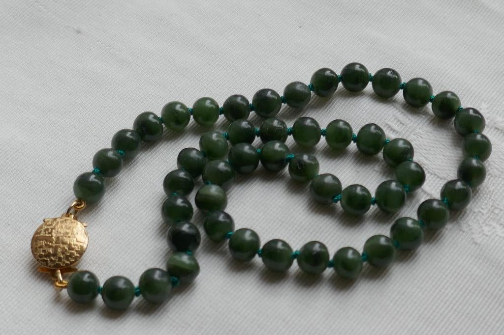 Jade edelstenen  ketting, Verzenden, Nieuw, Steen of Mineraal, Met edelsteen