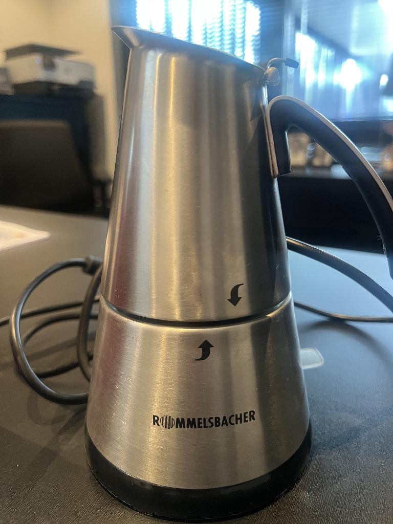 rommelsbacher espressomaker, Gemalen koffie, Ophalen of Verzenden, 2 tot 4 kopjes, Koffiemachine