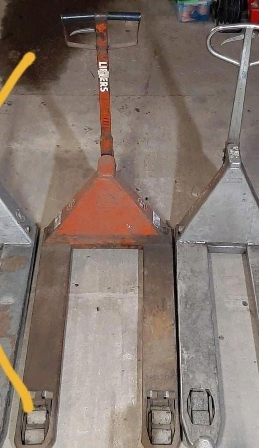 Palletwagens 3x p/st 75,-, Ophalen, Gebruikt