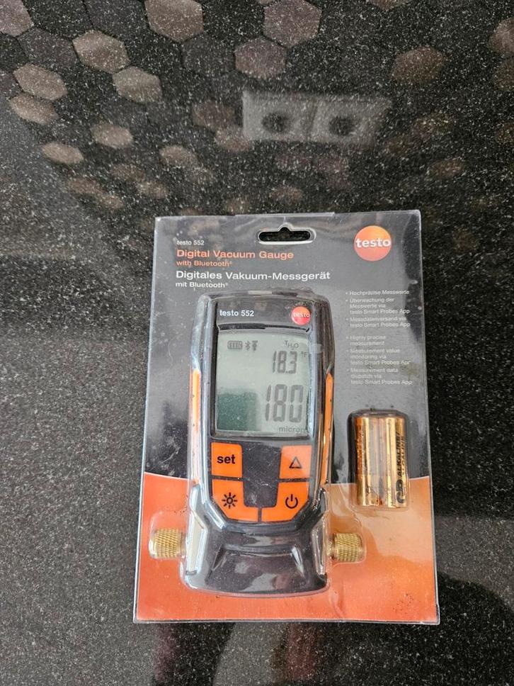 Testo 552 digitale vacuummeter met bluetooth, Doe-het-zelf en Verbouw, Meetapparatuur, Nieuw, Ophalen of Verzenden