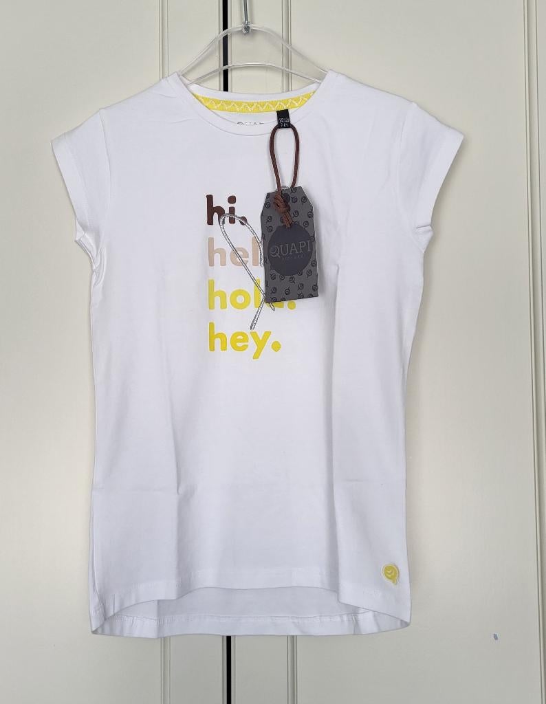 Nieuw! Quapi, shirt, meisje, wit, maat 122/128, Kinderen en Baby's, Kinderkleding | Maat 122, Meisje, Nieuw, Ophalen of Verzenden