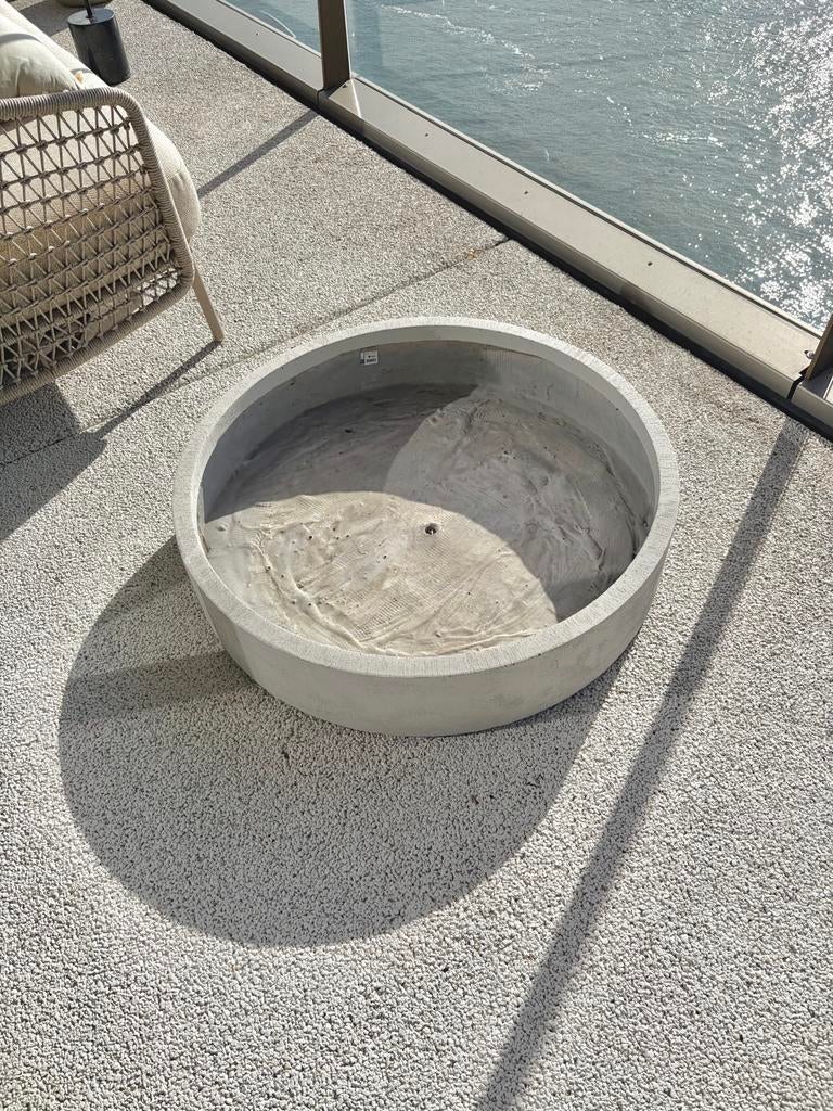 Ronde plantenbak 80cm diameter, 17cm hoog, Ophalen, Overige materialen, Minder dan 30 cm, Rond