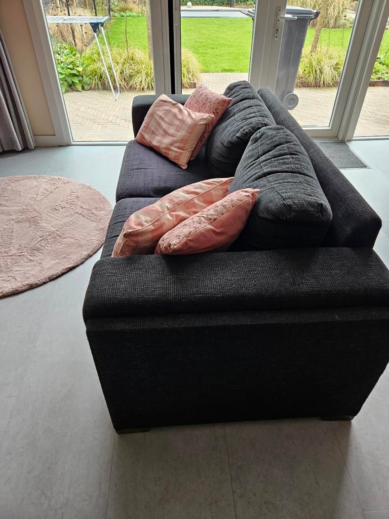 Twee persoons bank, Ophalen, Gebruikt, Driepersoons, 75 tot 100 cm